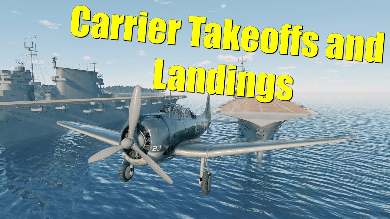 How To Take-Off and Land On Aircraft Carriers In Enlisted!!