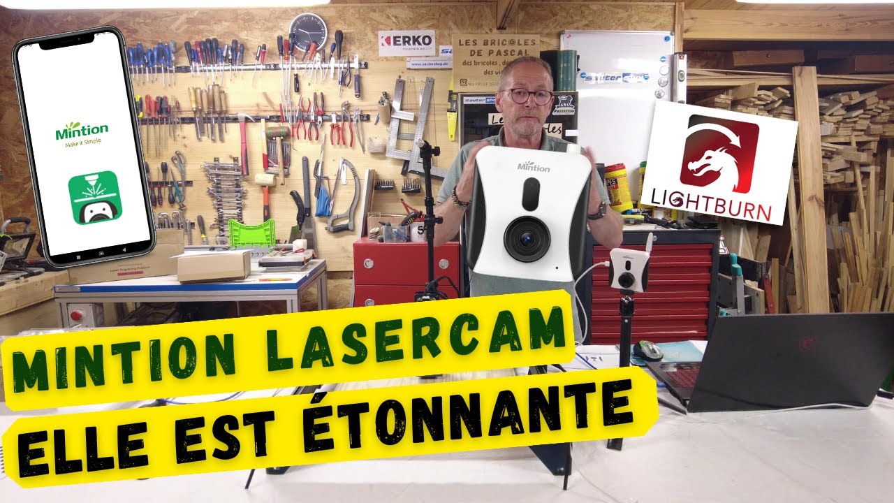 Lasercam MINTION 💚  une caméra pour graveur laser vraiment étonnante 👍