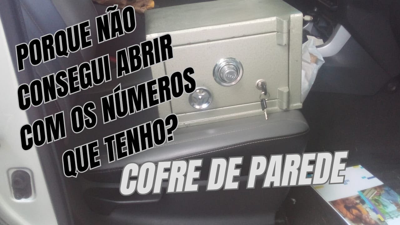 # COFRE DE PAREDE PORQUE NÁO CONSEGUI ABRIR COM OS NÚMEROS QUE TENHO?/CHAVEIRO CESAR