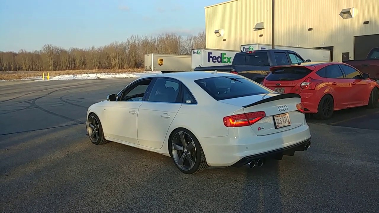 Phone Clip: ECS B8 S4 3.0T Valved Resonated Exhaust w/ high flow cats | Deacceleration/Revving
