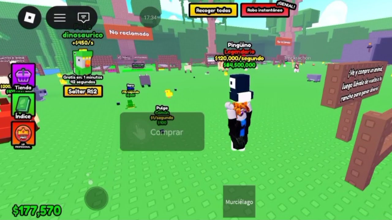 Soy millonario😱💰 hice trampa? 🤫 contruyendo mi rancho de animales en Roblox