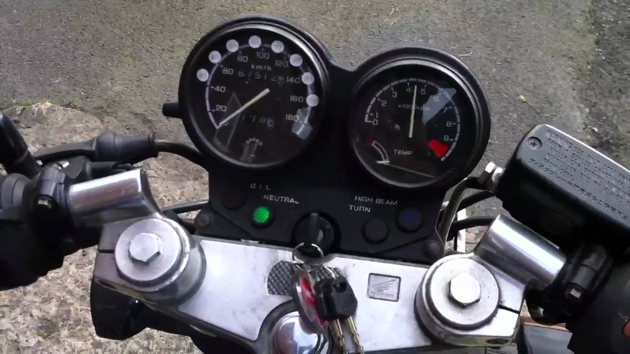 Honda Bros 400 with no exhaust