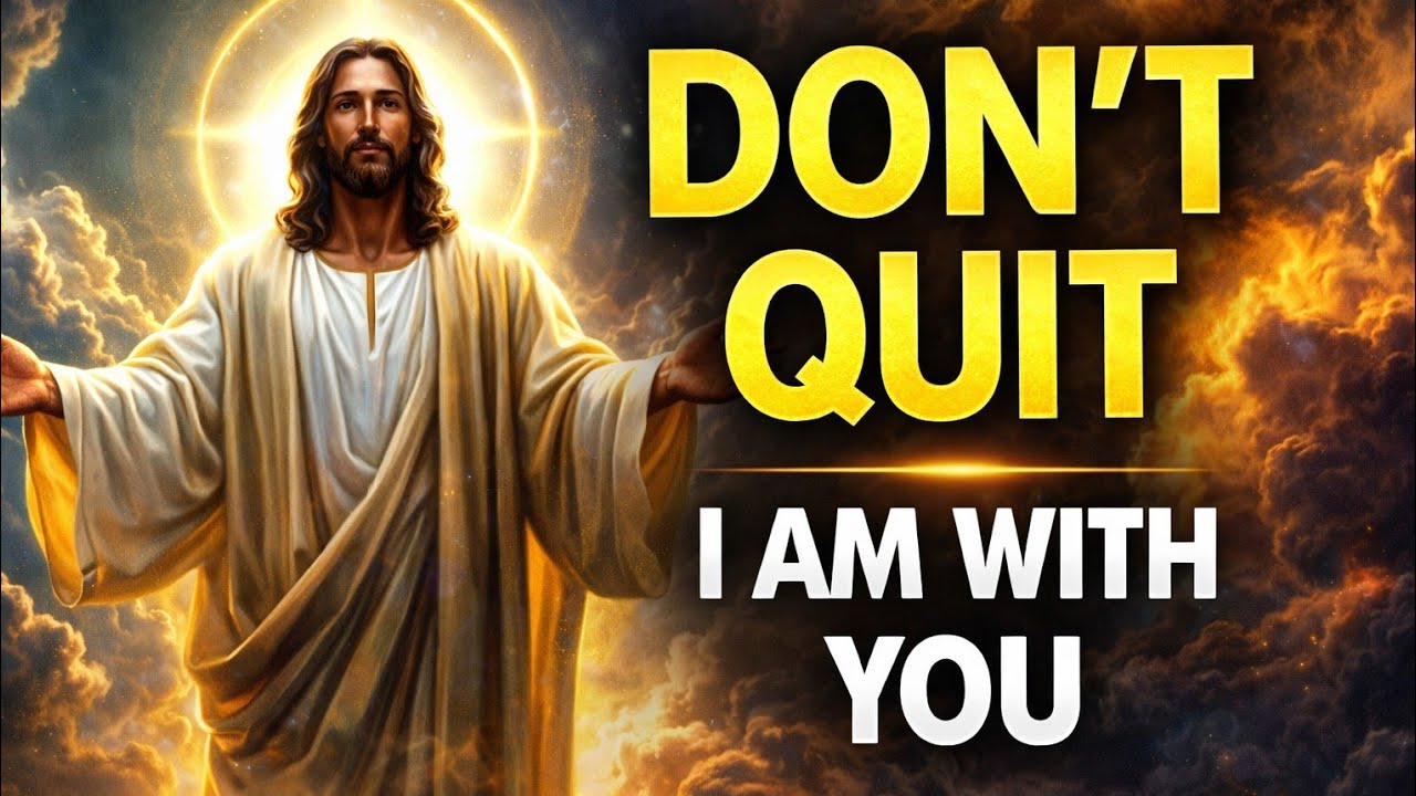 Before You Give Up, Listen to Jesus | God Says: I Will Not Leave You | god message today | God Says