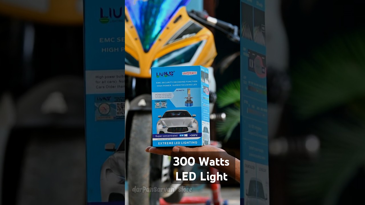 300 Watts LED #darpansarvanstore #automobile #motorcycle #hjg #ledlight #headlight
