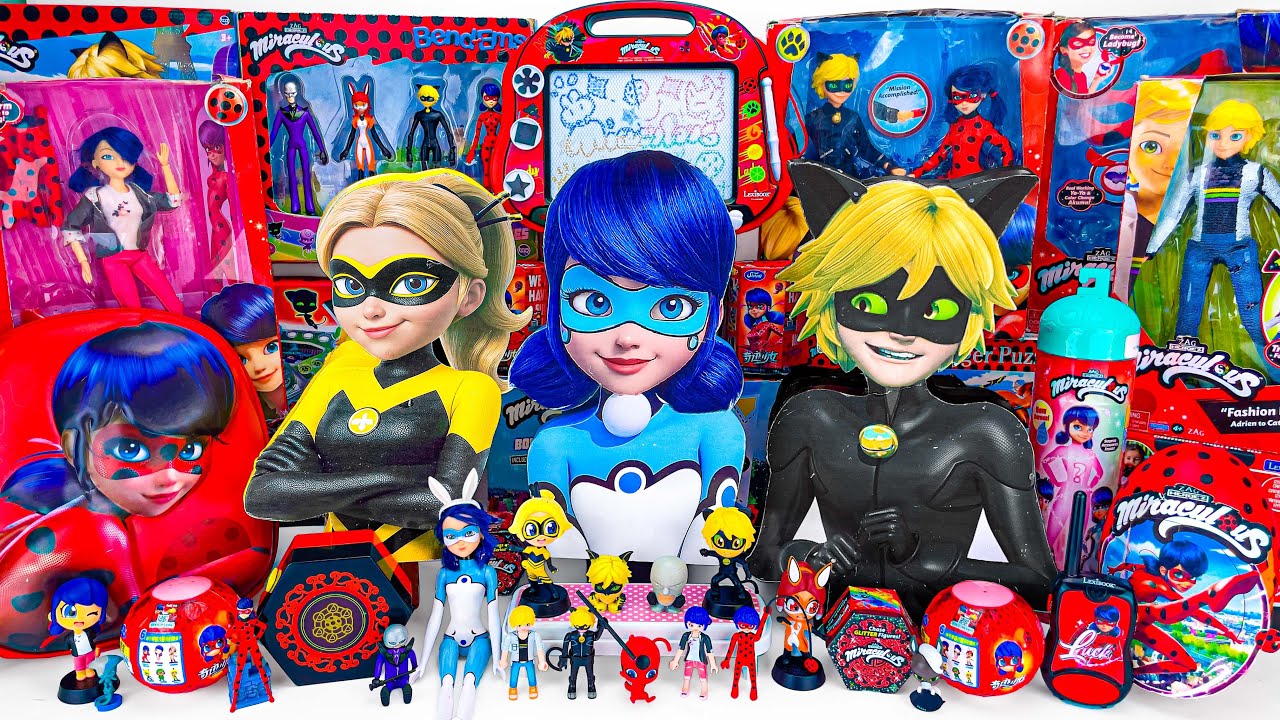 Miraculous Ladybug Toys Collection ASMR Unboxing Review | Mystery Marinette & Adrien Surprise Boxes