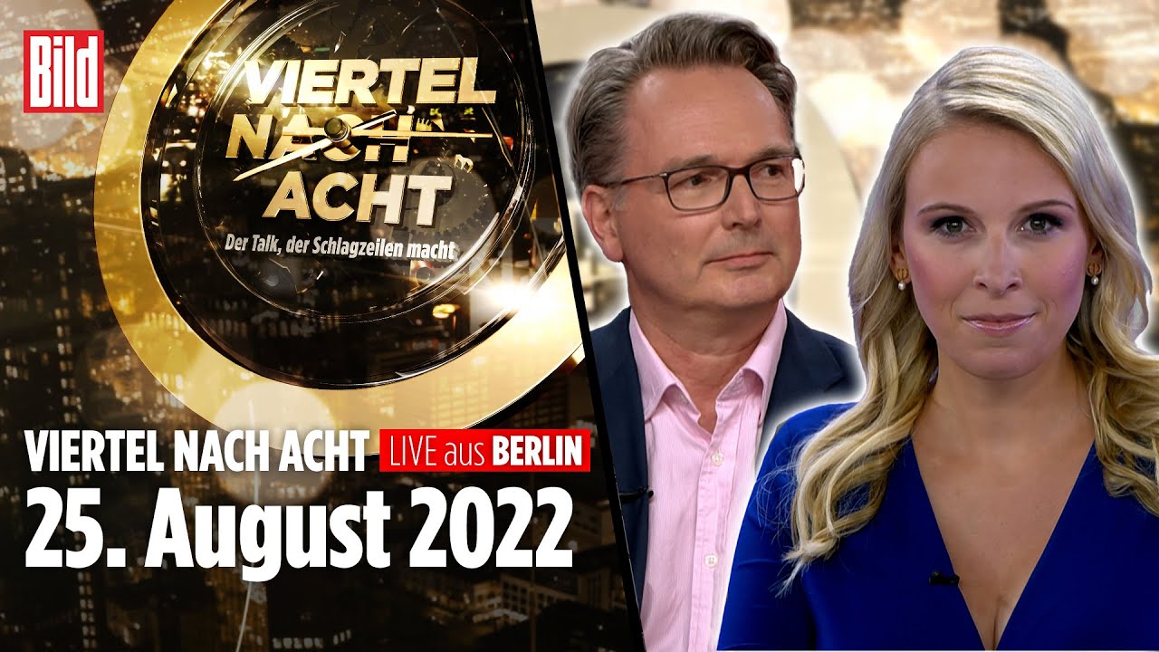 🔴 Viertel nach Acht – 25. August 2022 | u.a. mit Dr. Gunter Frank, Prof. Dr. Burkert Pieske