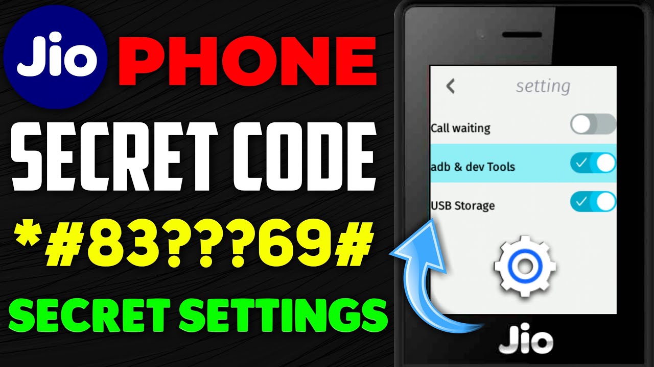 Jio Phone Secret Code Hidden Settings | New Secret Code in Jio Phone Hidden Features ADB Debugging