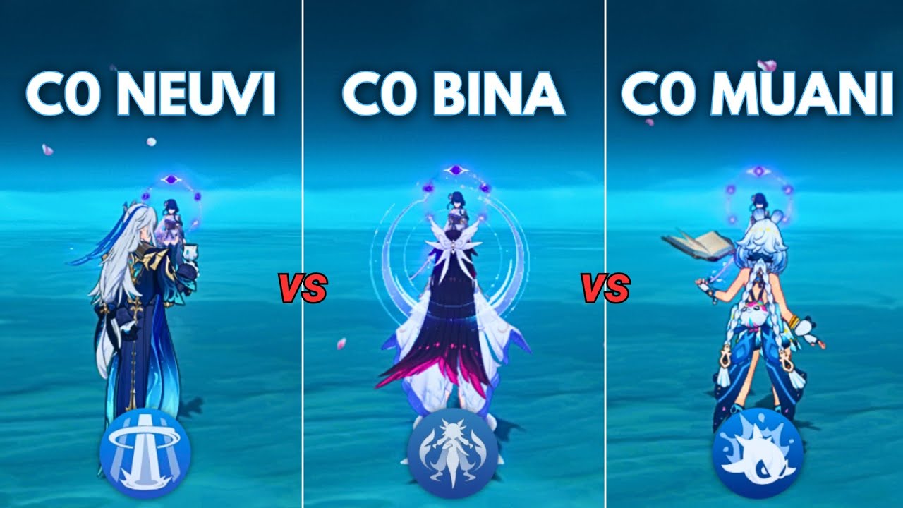 Columbina vs Best Hydro Dps !! C0 Damage Showcase!! [ Genshin Impact ]