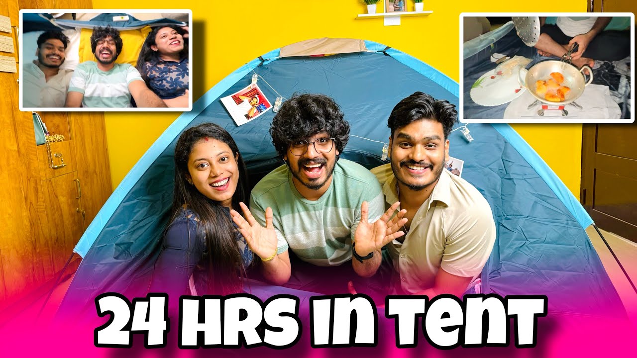 24 HOURS TENT CHALLENGE 🤩