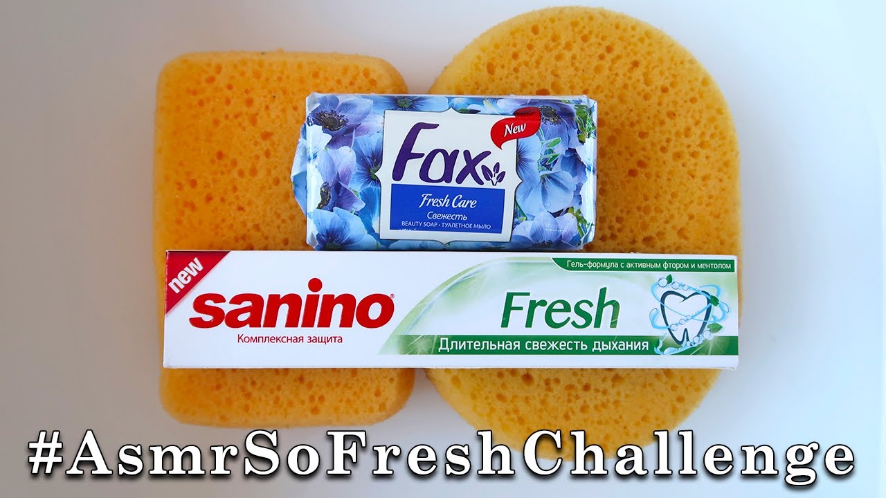 ASMR Toothpaste & Soap Sponge Squeezing ✨ #AsmrSoFreshChallenge