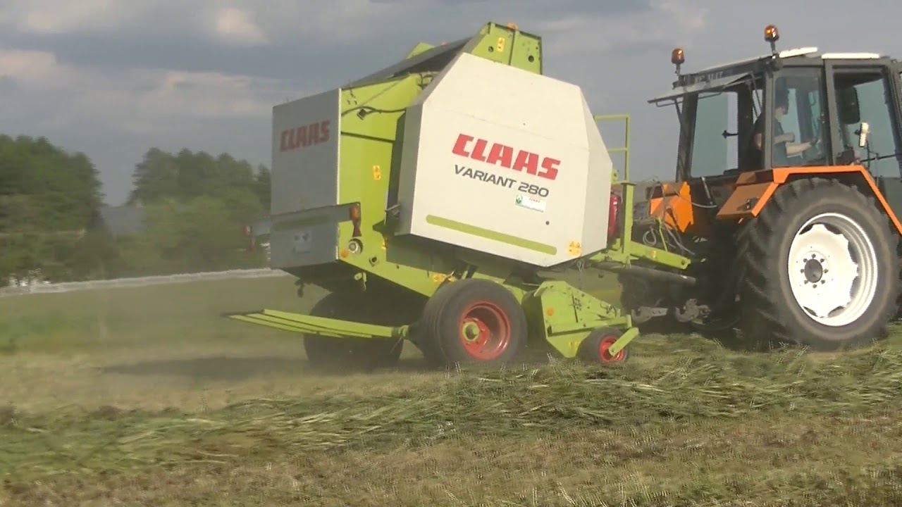 Prasowanie Siana w belki 2019 Renault 106-54 & CLAAS VARIANT 280