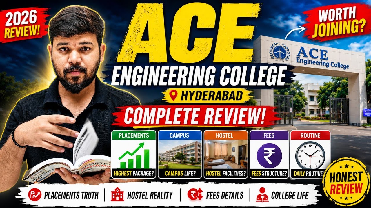 🎯ACE Engineering College Hyderabad Review 2026 | Placements, Fees, Hostel & Reality Check |