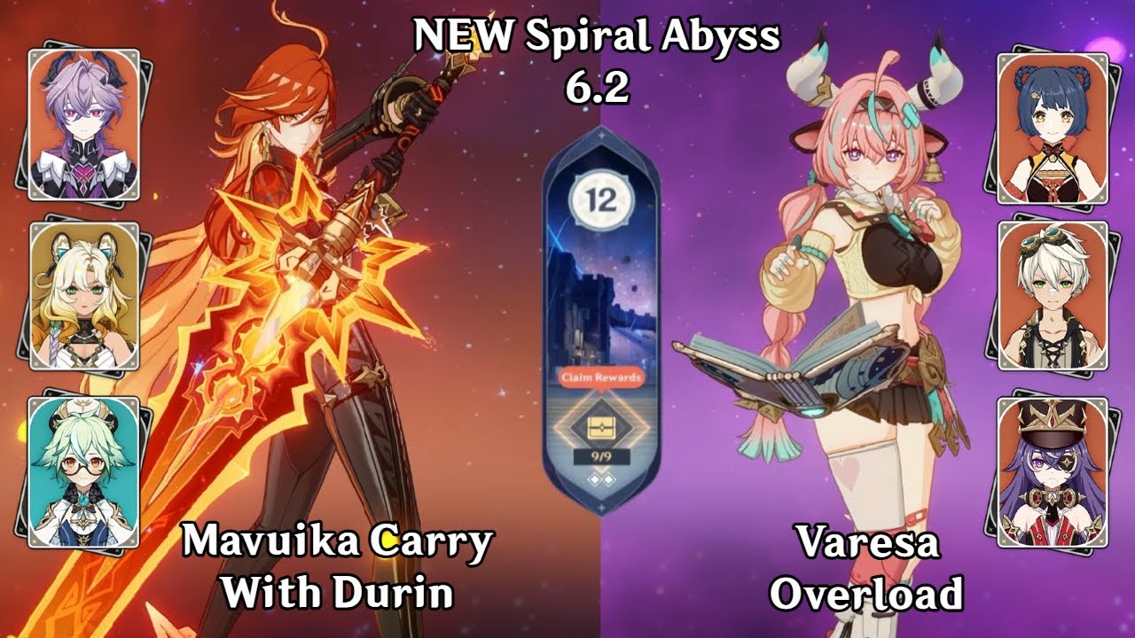 Mavuika Carry With Durin & Varesa Overload | NEW Spiral Abyss 6.2 | Genshin Impact