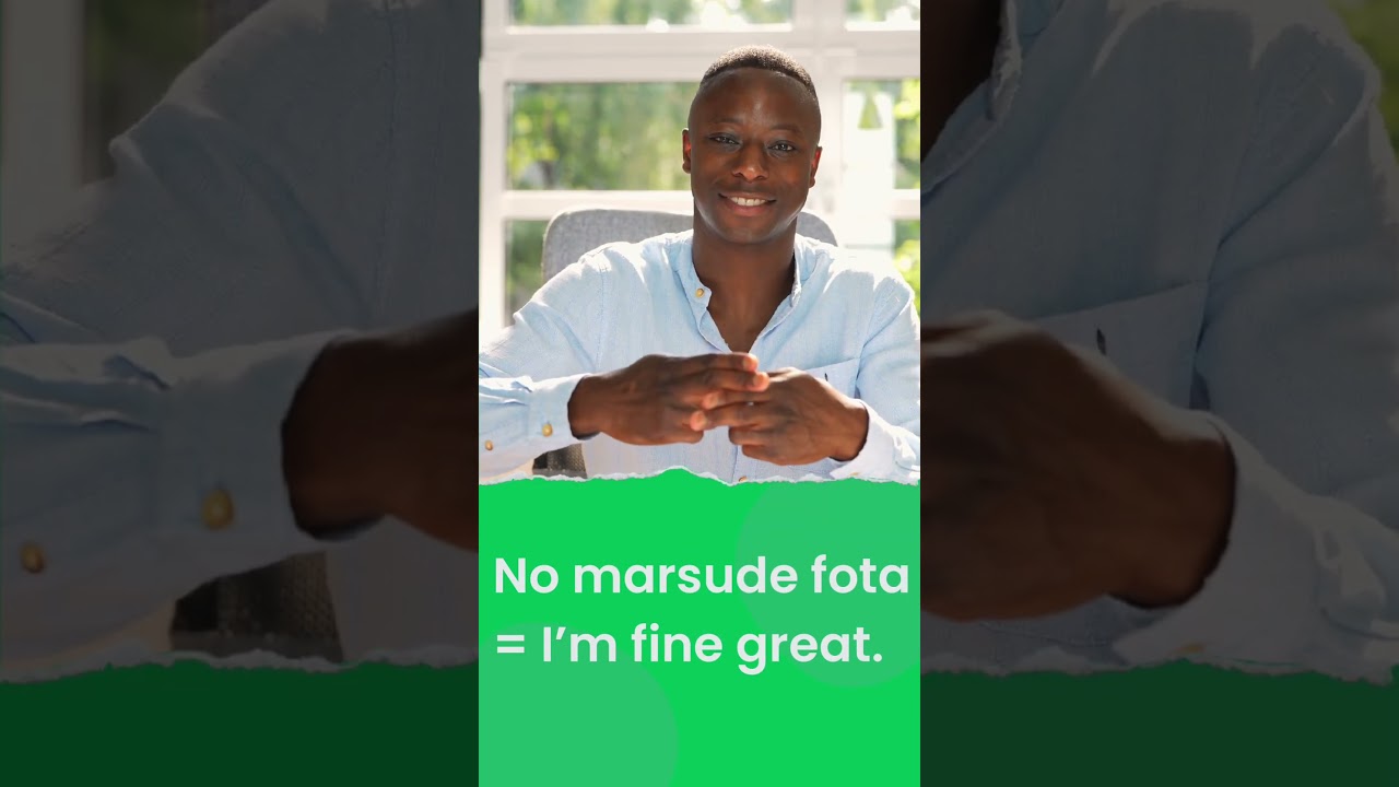 Pulaar lesson #10 | No marsude fota = I&rsquo;m fine great. | #shots #pulaar #pulaar_fulbe #adventure