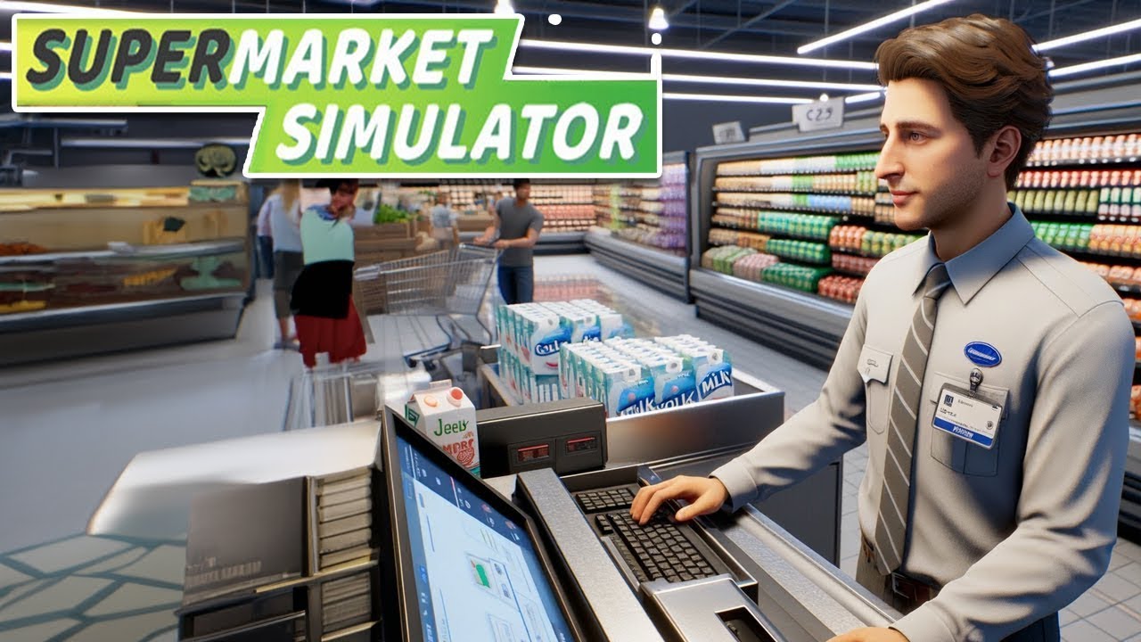 Supermarket Simulator #05: Giga Kolejka || #supermarketsimulator