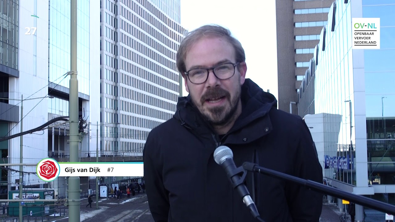 'De Stemming in het OV' - PvdA (kandidaat)Kamerlid Gijs van Dijk aan het woord