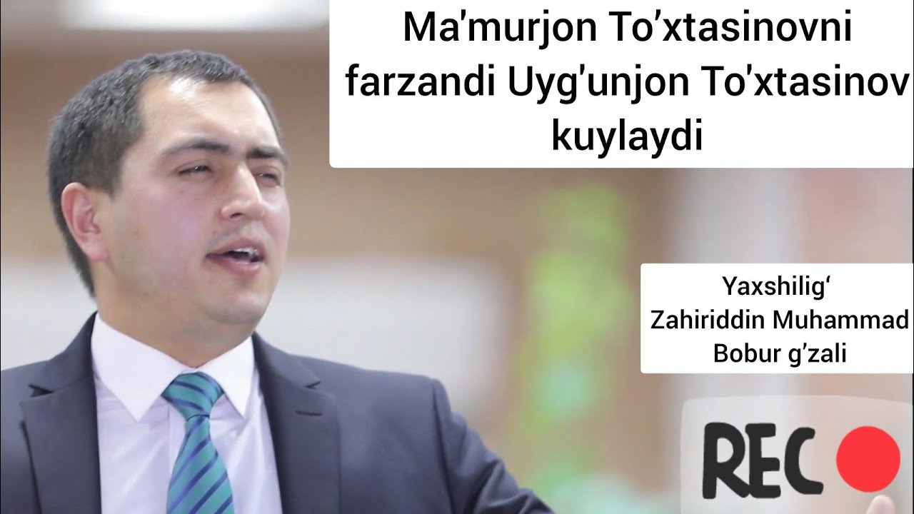 Uyg'unjon To'xtasinov  ,,Yaxshiligʻ '' Z.M.Bobur g'azali