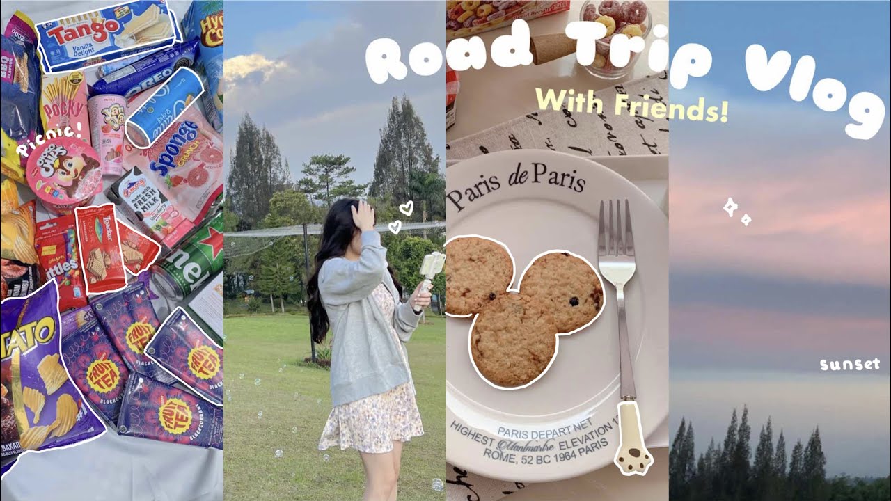 Come and join us on a road trip!🚗 | theme park🎠, sunset, rainbow picnic🌈, game night, etc |indo🇮🇩