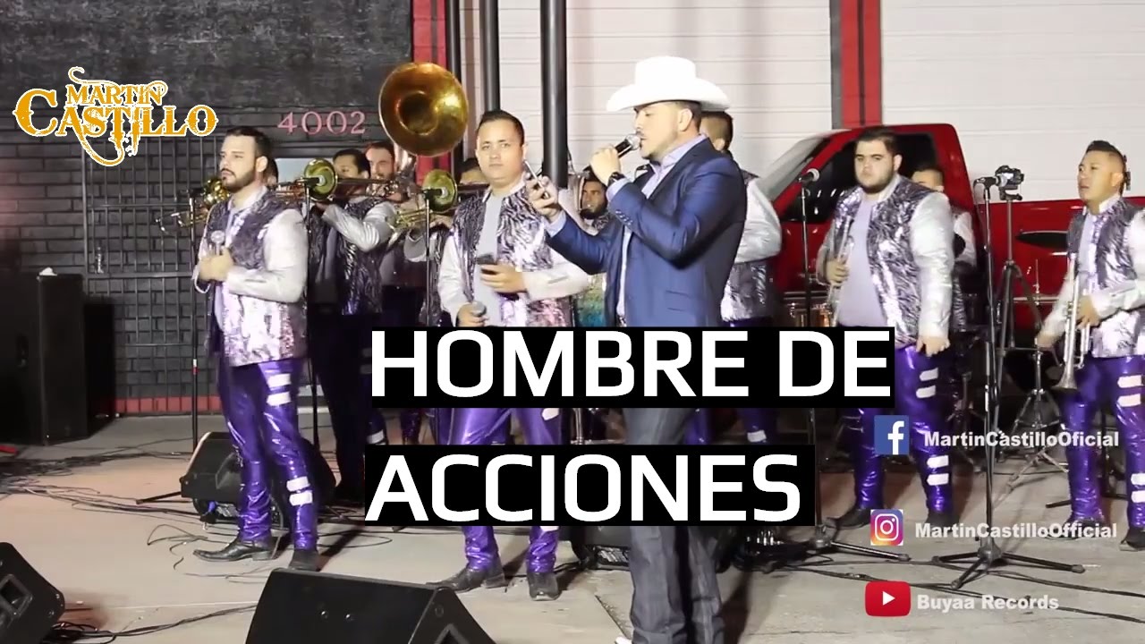 Hombre De Acciones - EN VIVO - Martin Castillo Ft Banda La Alterada