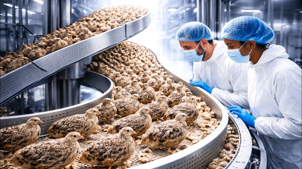 From Egg to Bird  Inside the Complete Quail Farming Process || How it's made