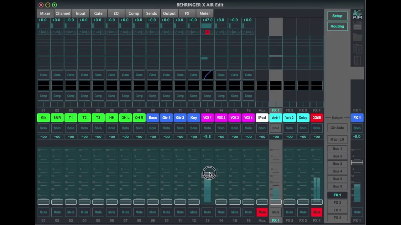 EFFECTS FX Insert & Aux (Pt 1 of 4) - MIDAS M32 MR18 + BEHRINGER X32 X-AIR XR18 XR16 XR12 X18