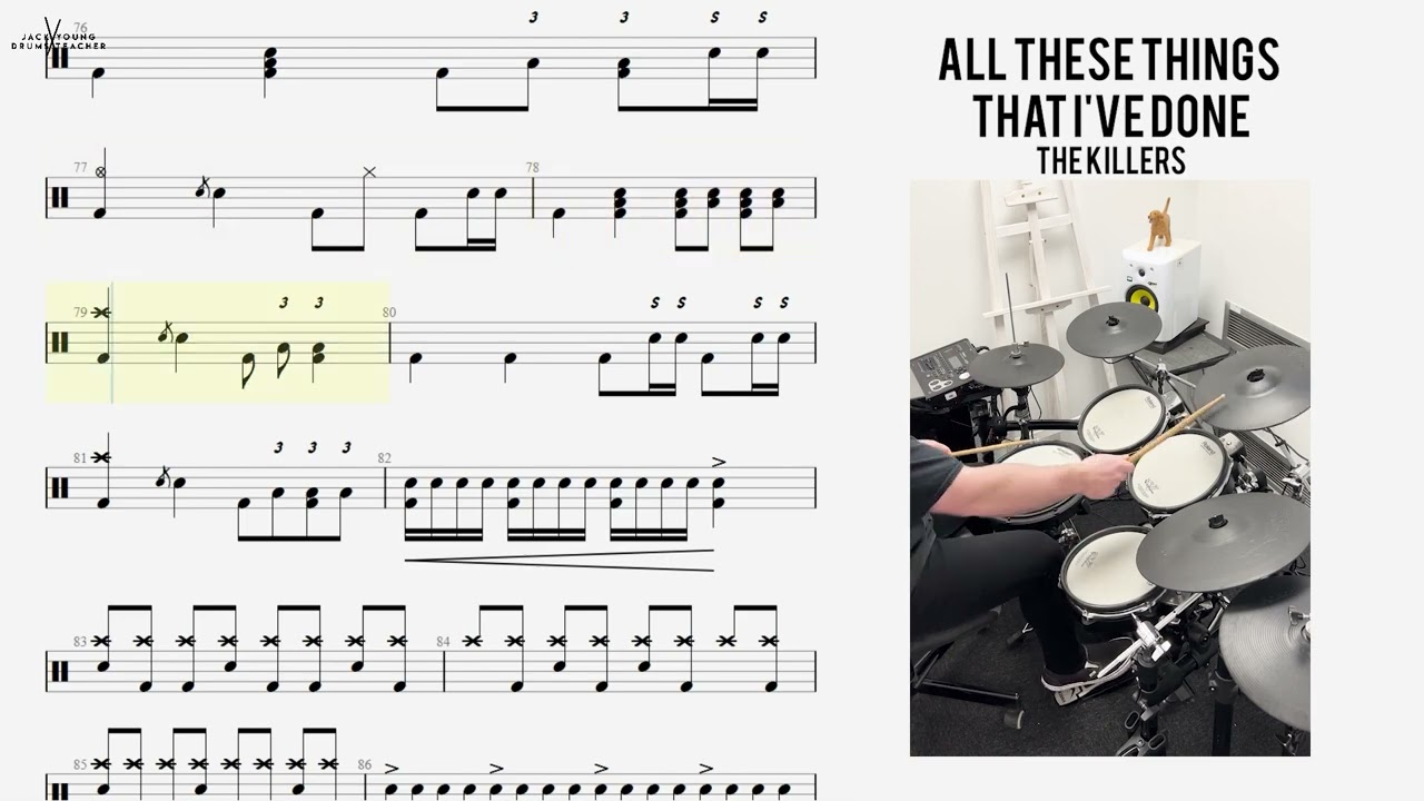 How to Play 🥁   All These Things That I've Done - The Killers