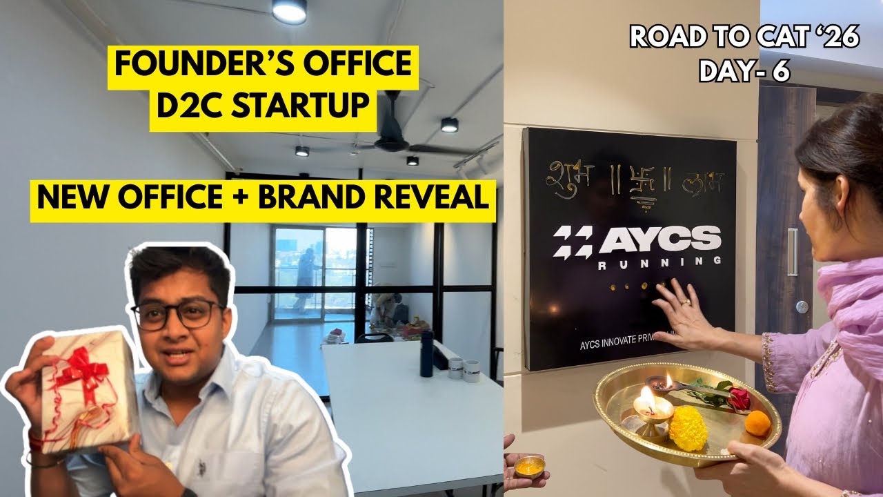 Founder’s Office role in a D2C Startup | New Office | Road to CAT 2026