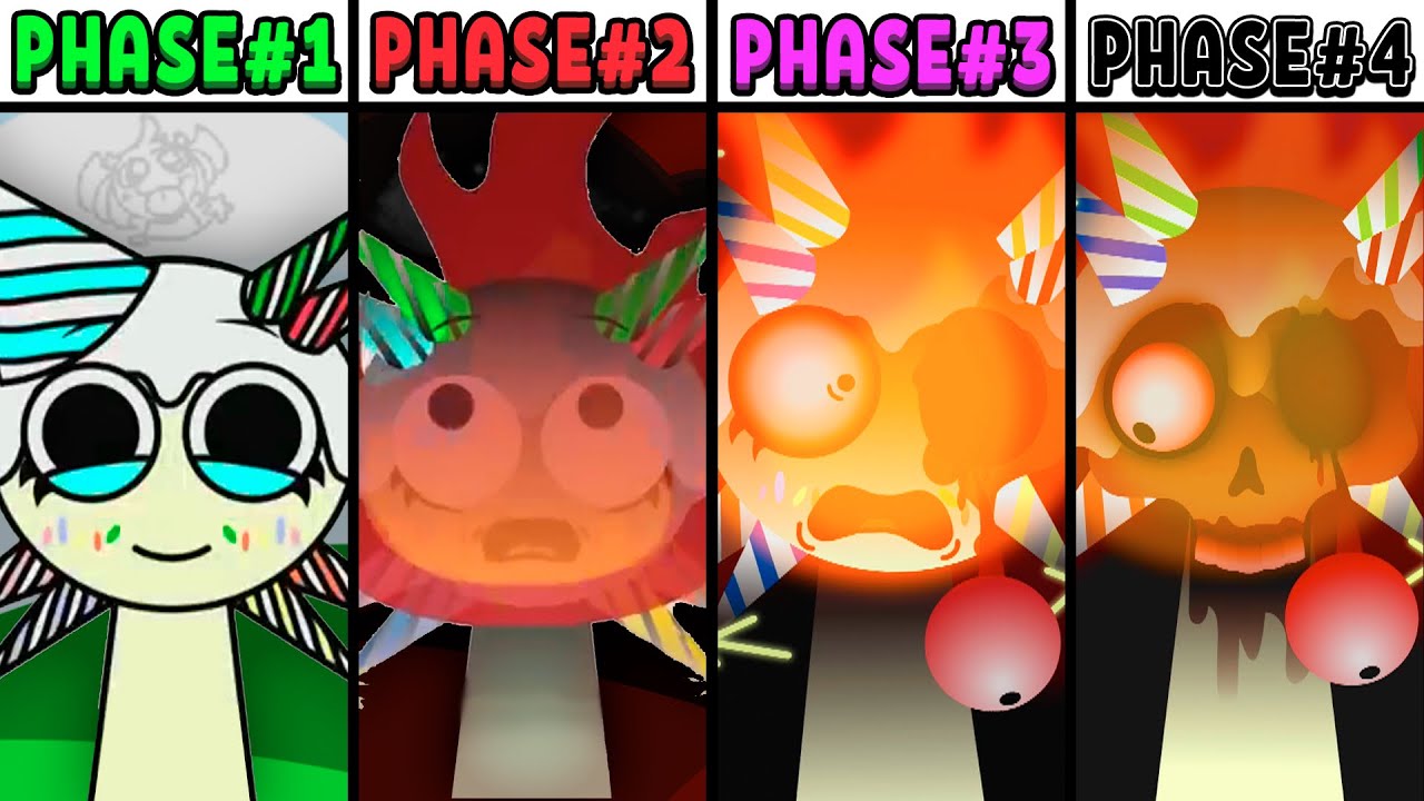 All Phases in New Incredibox Sprunki 3 of Funfetti: From Phase 1 to Phase 4