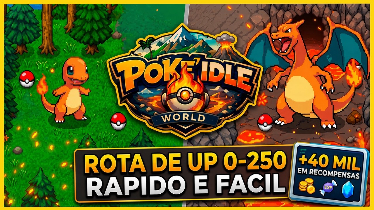 POKE IDLE WORLD: Guia de UP do Charmander 0-250 | Novas Estrat&eacute;gias e Recompensas
