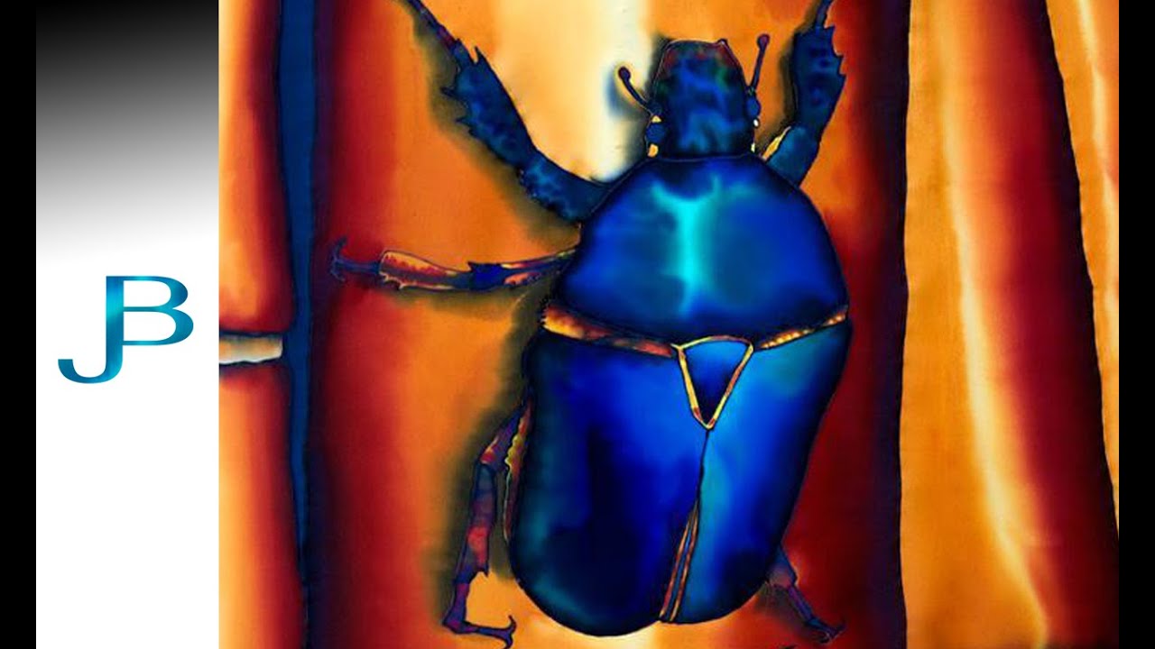 BATIK SILK PAINTING WITH JEAN-BAPTISTE - FINE ART -  3D ART