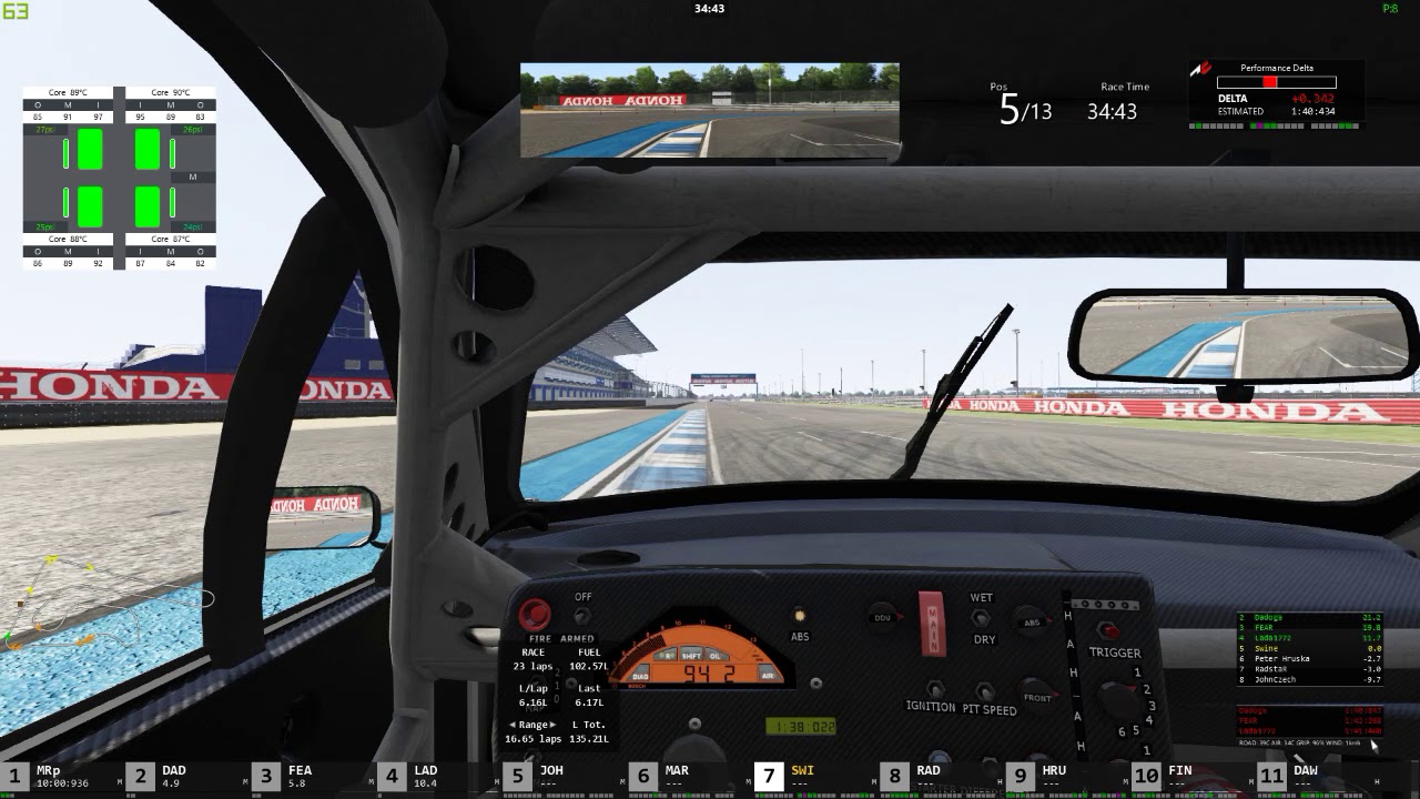 Z&aacute;vod BBBstream Opel Calibra DTM Chang gp