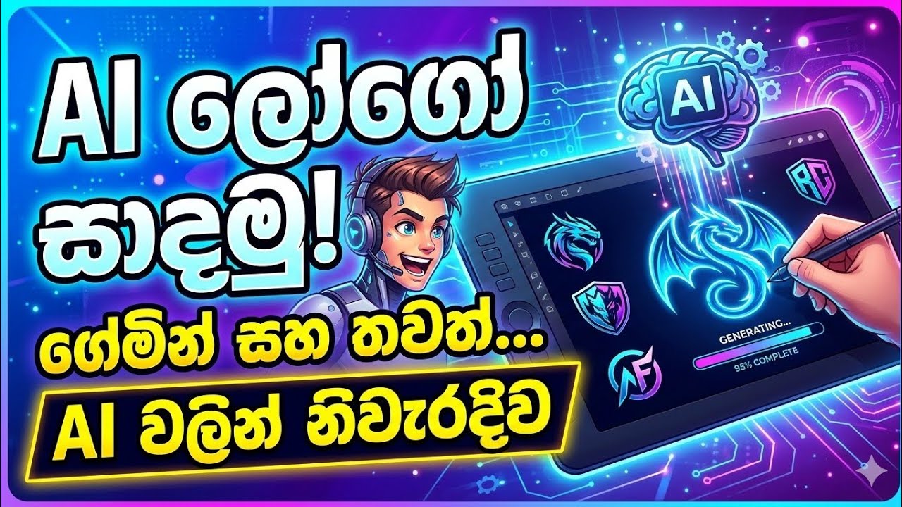 නිවැරදිව Logo එකක් හදාගමු./FF  Vinul 