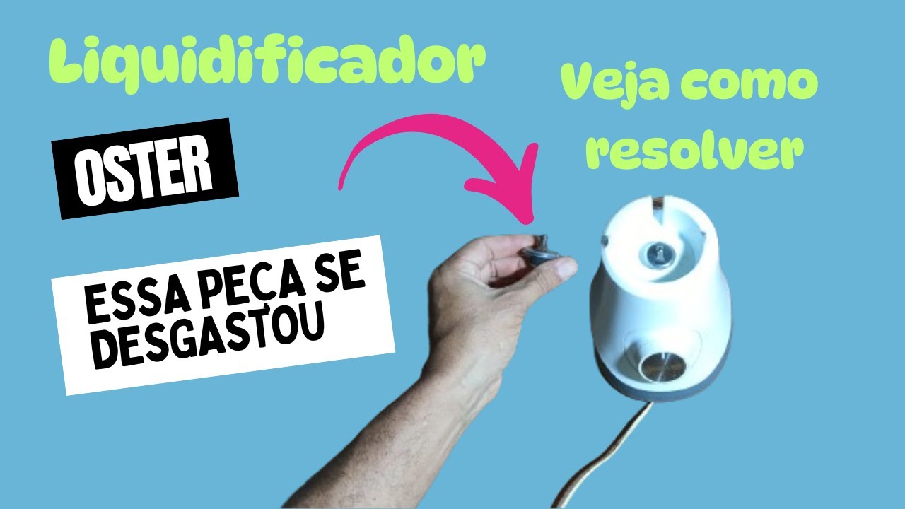 Como trocar o eixo atracador do liquidificador Oster