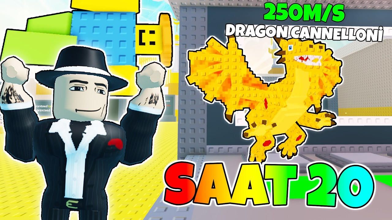 24 SAAT TAKASLA SIFIRDAN DRAGON ALDIM! 😱 - Steal a Brainrot Türkçe
