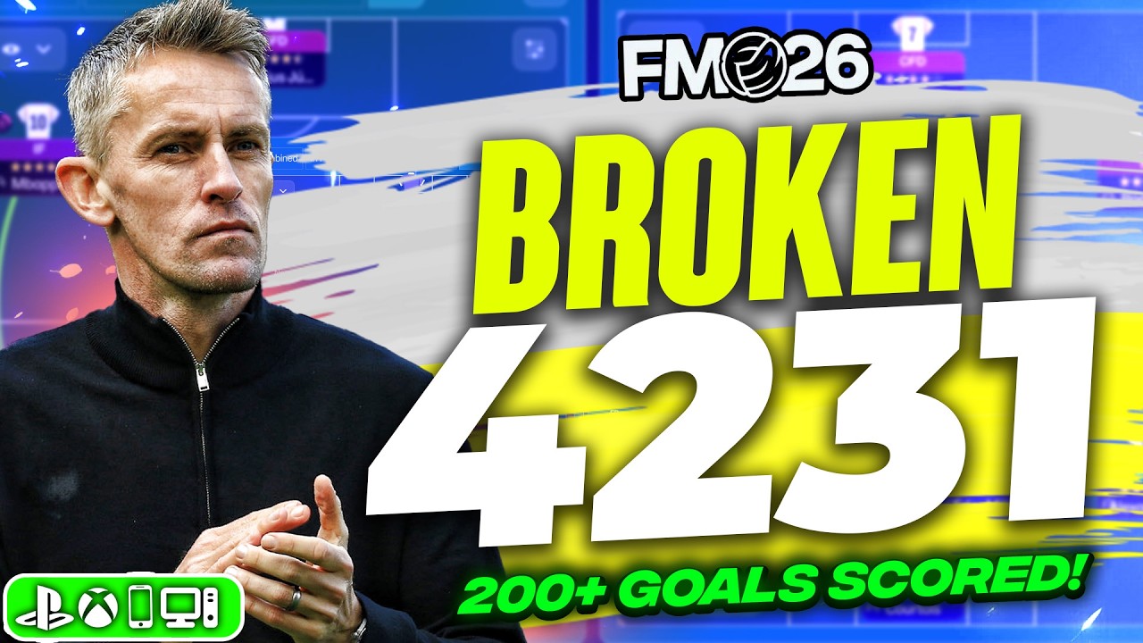 Эта сломанная тактика 4-2-3-1 в FM26 забила более 200 голов! | Лучшие тактики в FM26