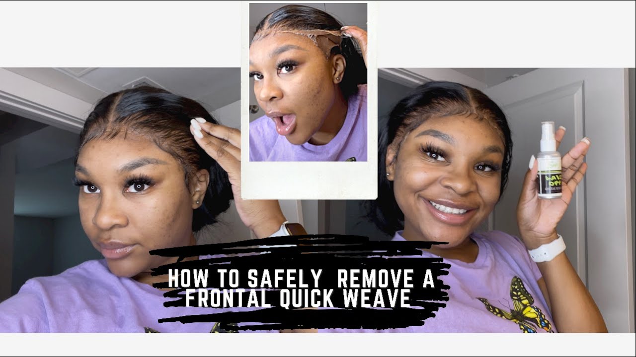 THE TAKE DOWN | How To : SAFELY Remove A Frontal Quick Weave | Ericka J Remover