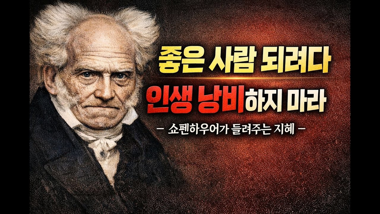 좋은 사람 되려다 인생 낭비하지 마라 | 쇼펜하우어가 마흔에게 남긴 경고