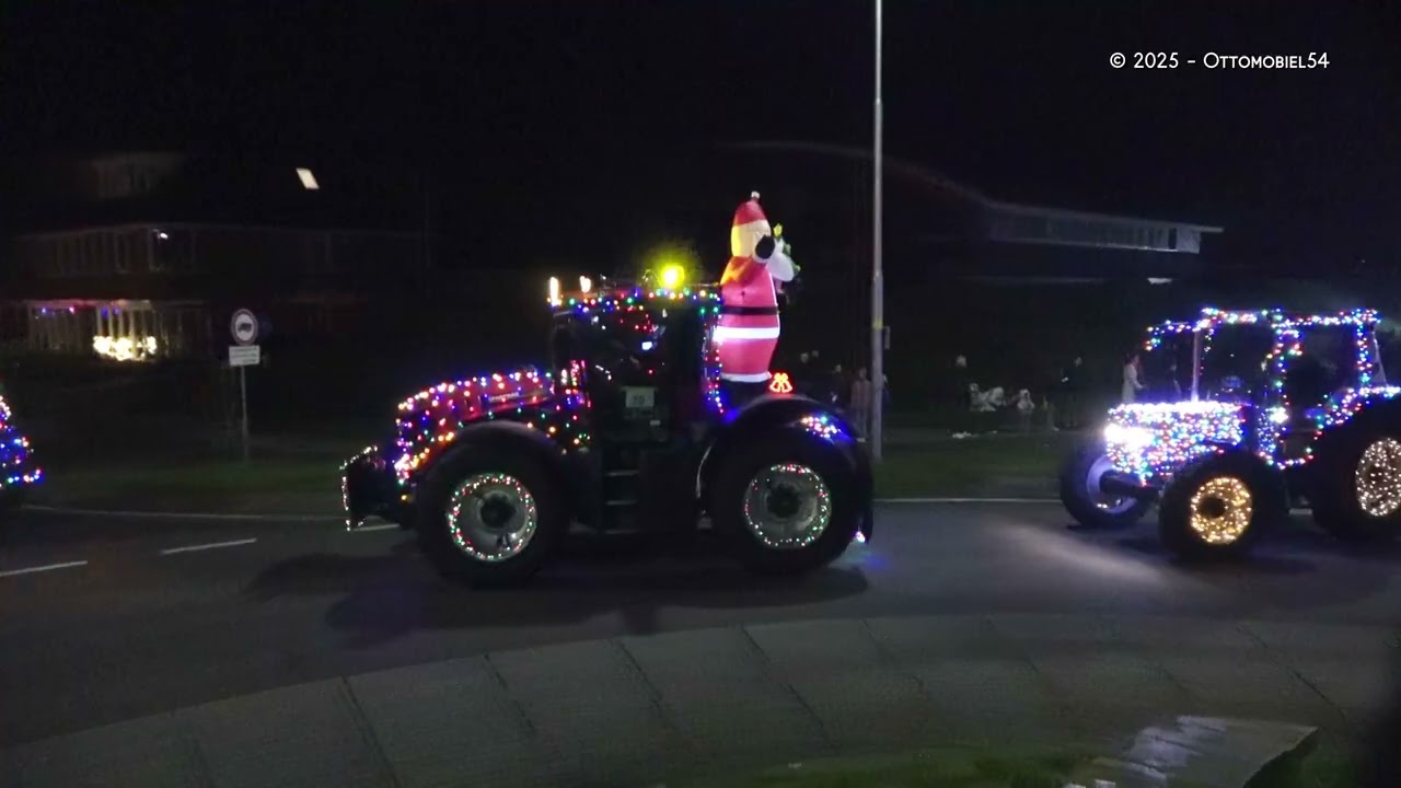 Trekker lichtjes tour Putten Ermelo met meer dan 130 uitbundig verlichte trekkers