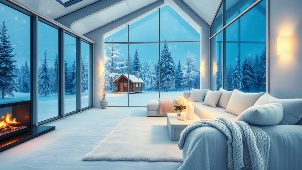 ❄️🎹 Winter Piano for Focus Strength & Energy | Mental Reset, Snowy Cabin Calm Meditation State