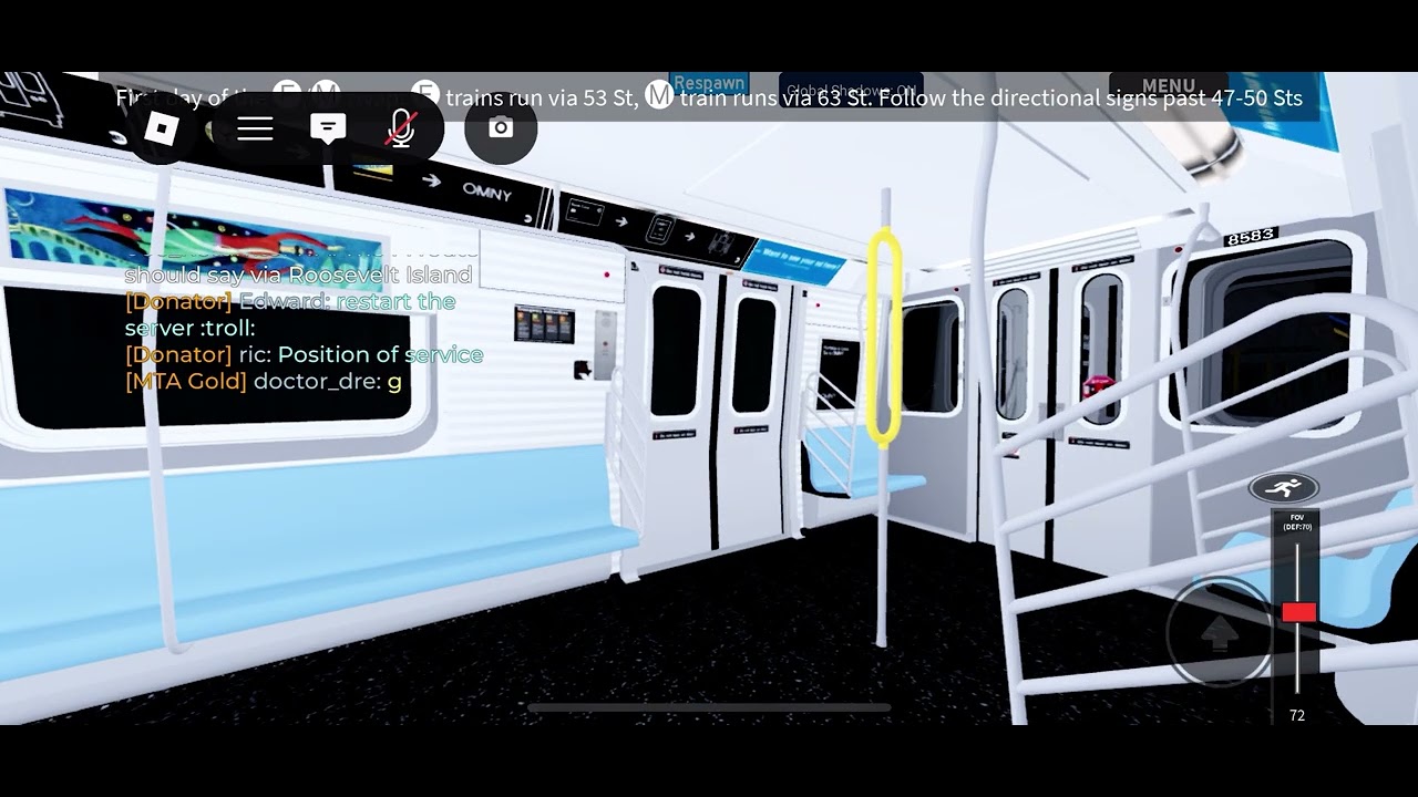 A ride in the M train (taken December 2025)