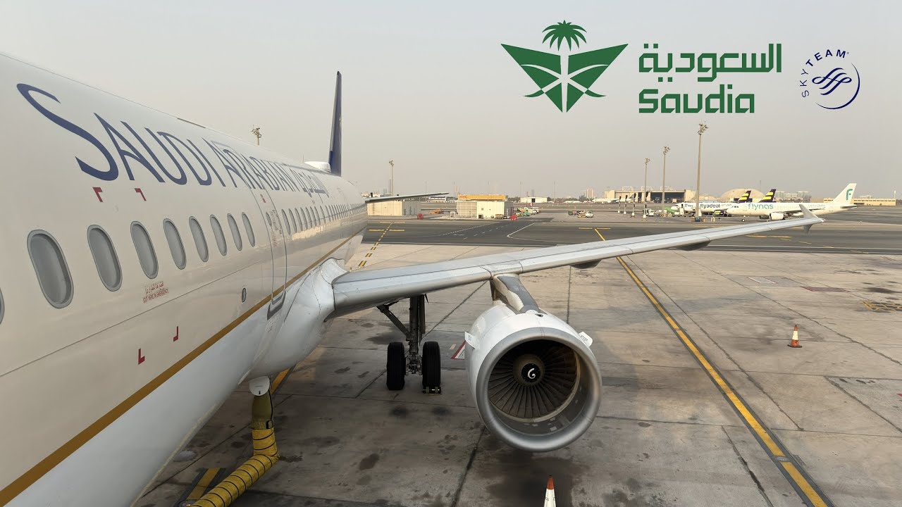 الخطوط السعودية من المدينة إلى جدة | Saudia A321