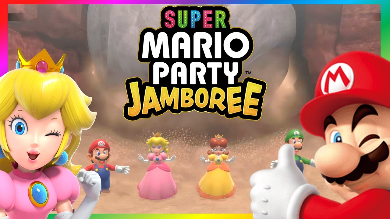 Super Mario Party Jamboree | Mario Luigi Peach Daisy Minigames
