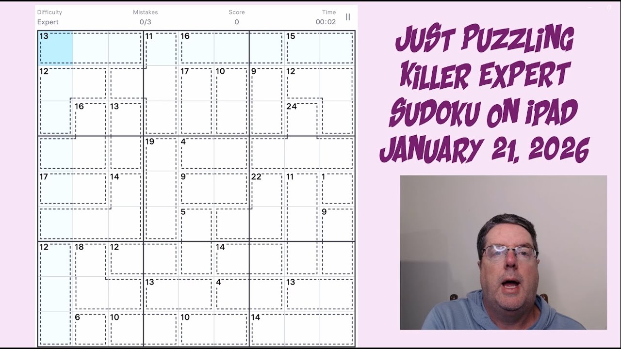 Learning Killer Sudoku By Doing and Explaining | January 21 2026