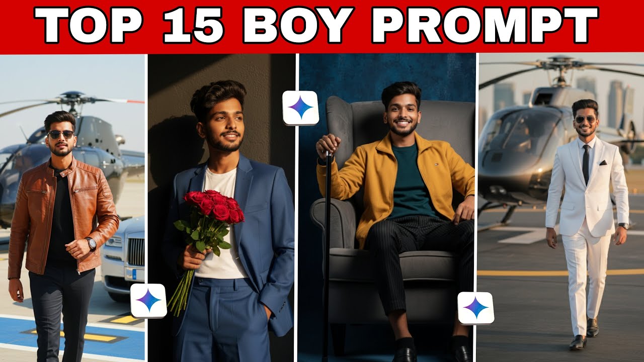 TOP 15 New Gemini Ai Prompt boys  | जल्दी करो भाई  | BOY PROMPT Gemini AI
