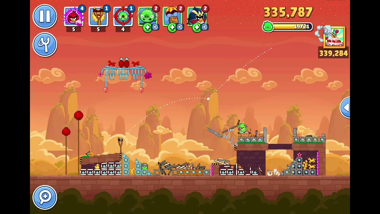 Angry birds friends Lunar luck tournament levels 1 to 3 /18. 2. 2026