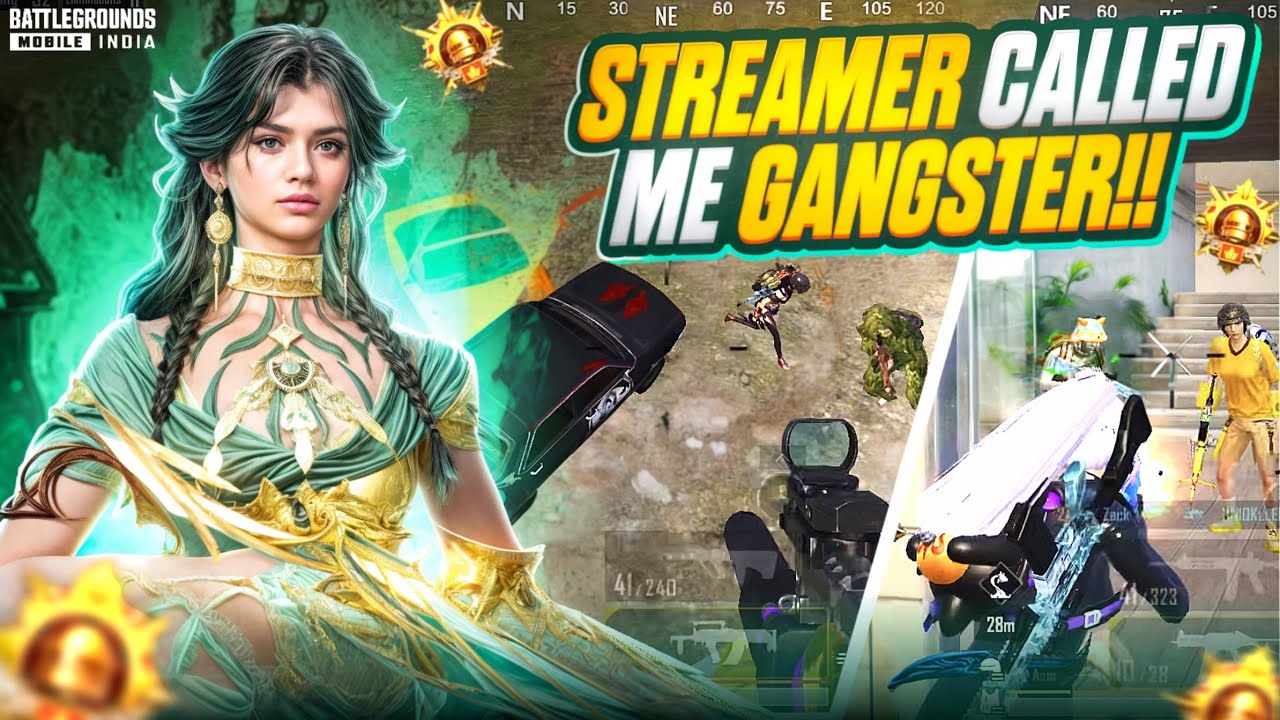 STREAMER CALLED ME GANGSTER 🔥| Intense 1v4 Clutches In Conqueror Lobby | Solo vs Squad Gameplay BGMI
