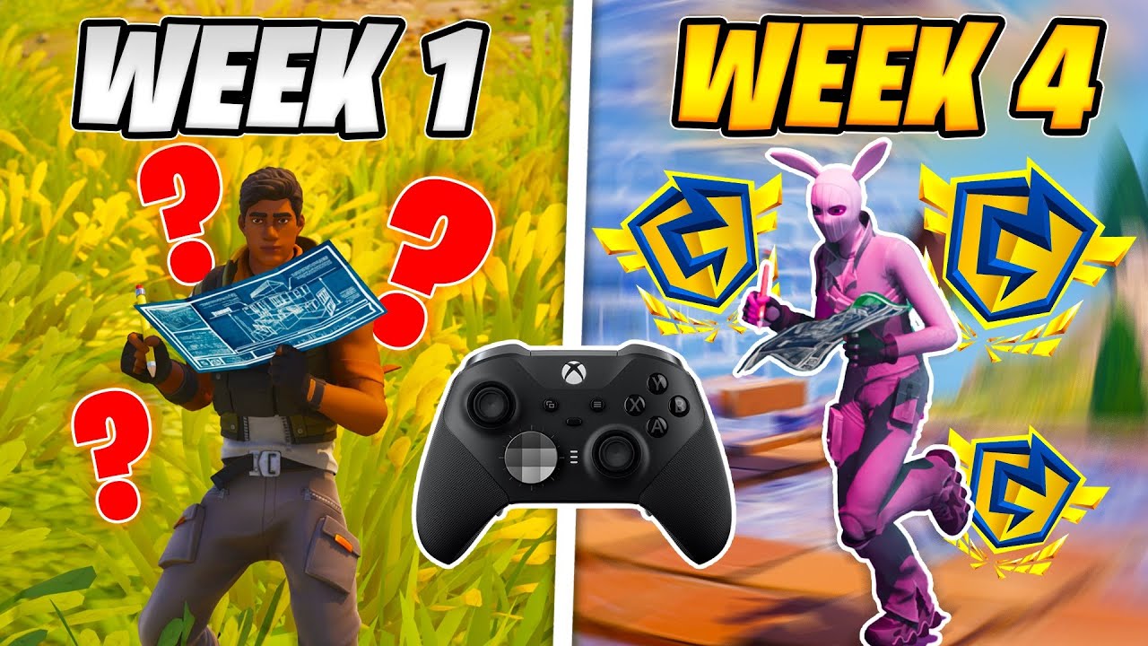 1 месяц перехода с клавиатуры на контроллер Fortnite