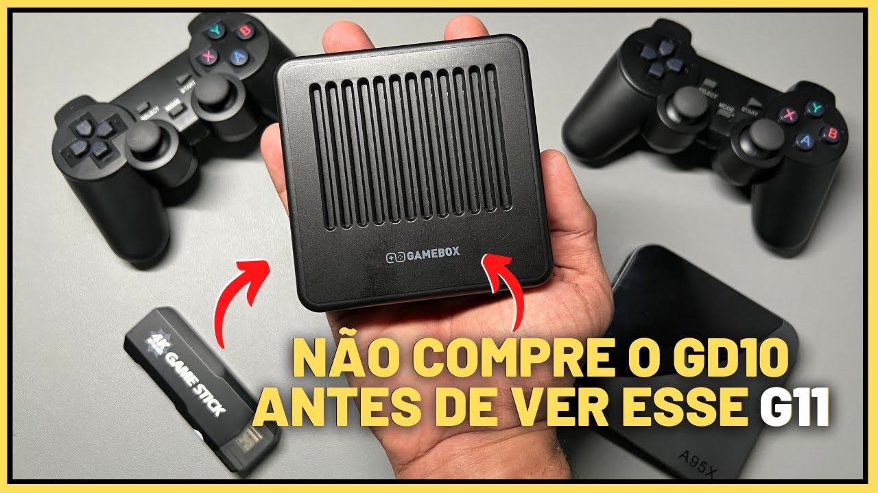 GAME BOX G11 - Análise TOP e comparação com o GAME STICK 4K GD10 3D - CONSOLE GAMEBOX G11