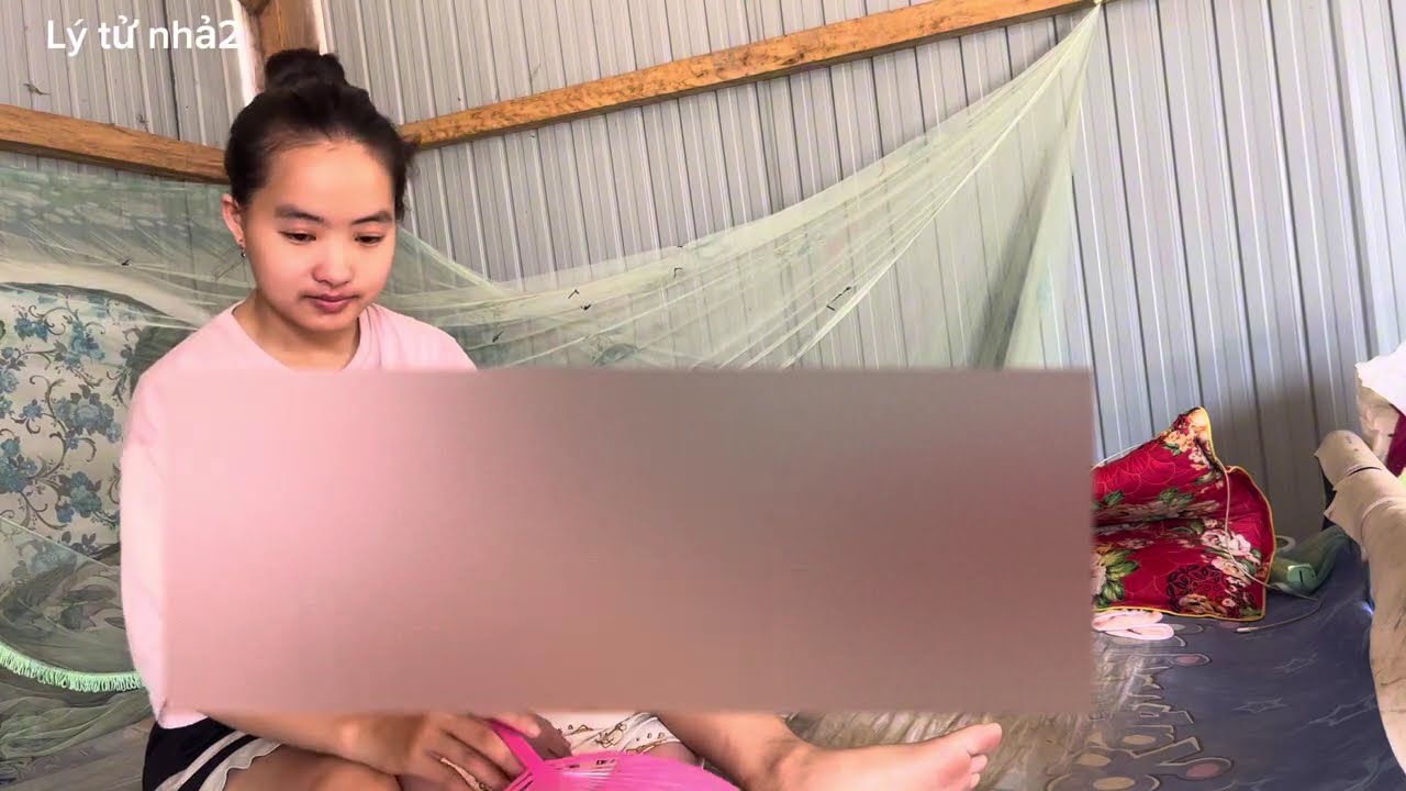 single mother with small child in dilapidated house