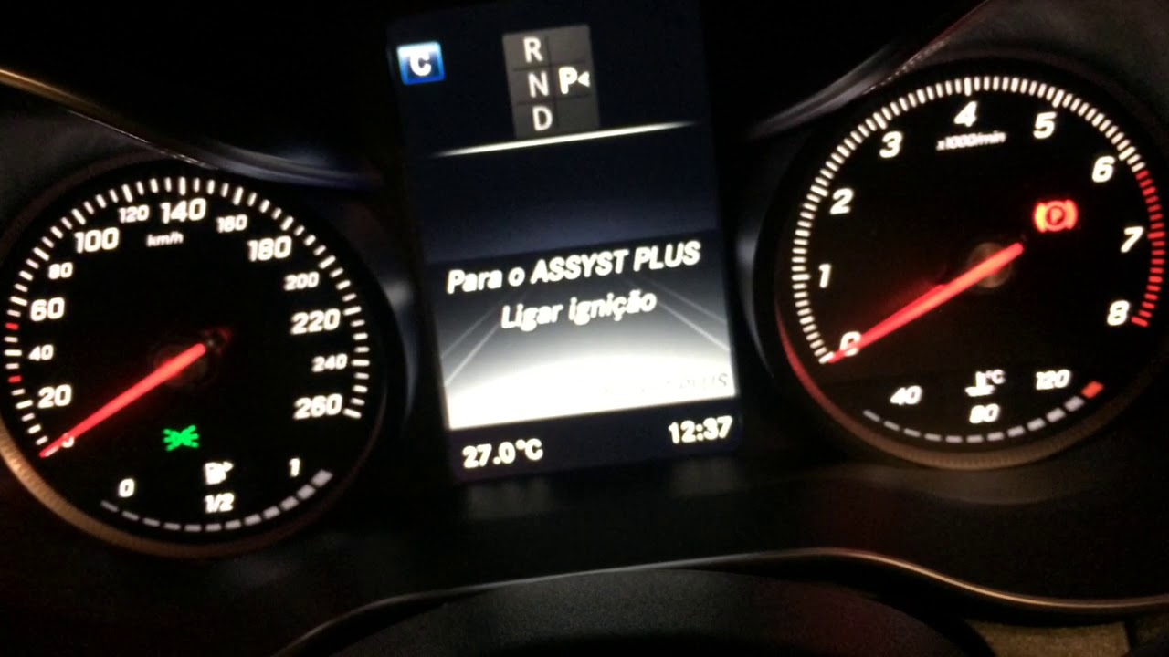 reset revisão Mercedes classe C  2016 (c/ botão de partida)